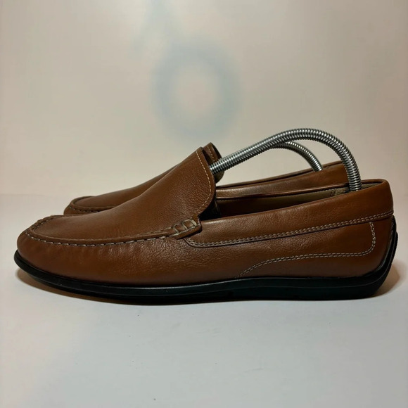 ECCO Men’s Brown Classic Moc Slip-on Driving Loafers US Size 10 10.5 /EU Size 44 - Picture 2 of 11
